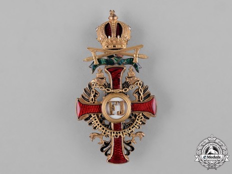 Order of Franz Joseph, Type II, Military Division, Officer (with enamelled pendilia and gold swords)
