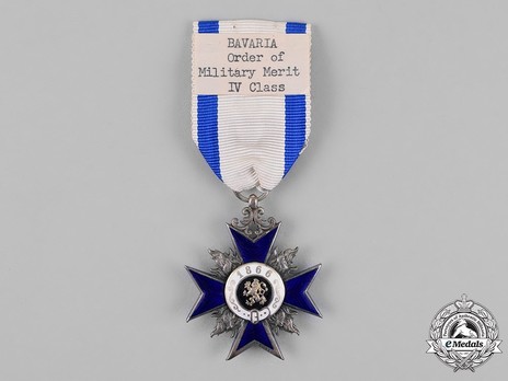 Order of Military Merit, Civil Division, IV Class Cross (without crown) Reverse