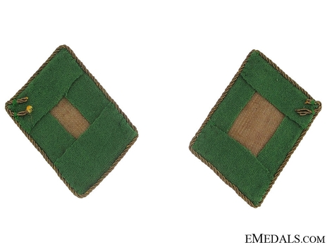 German Police Generalleutnant 2nd Pattern Collar Tabs Reverse