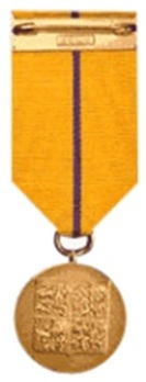 Medal for Merit, I Class Gold Medal Reverse