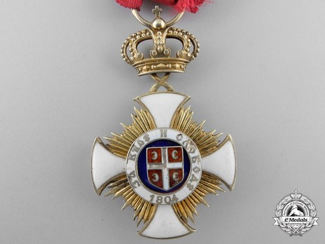 Order of the Star of Karageorg, Civil Division, IV Class Reverse