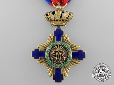  The Order of the Star of Romania, Type I, Civil Division, Knight's Cross Reverse