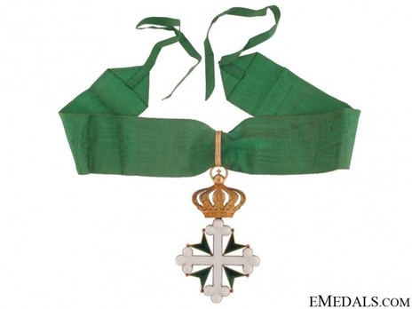 Order of St Maurice and St. Lazarus, Grand Officer's Cross (in gold) Obverse