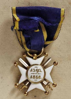 Merit Order of Adolph of Nassau, Military Division, Knight's Cross Reverse