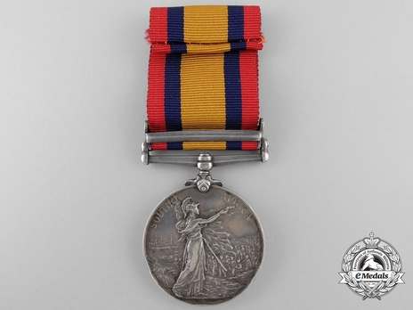 Silver Medal (with date removed, with "DEFENCE OF LADYSMITH" clasp) Reverse
