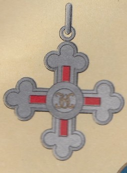 Order of Olga, Cross (in silver gilt, for men) Obverse