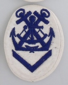 Kriegsmarine Obermaat Navigating Helmsman Insignia (embroidered) Obverse