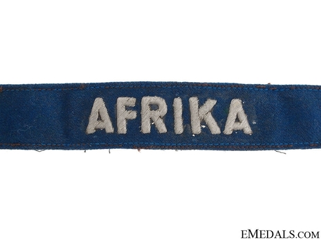 Luftwaffe Afrika (Formation) Cuff Title (Officer version) Obverse