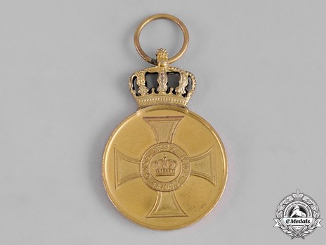 Order of the Crown, Civil Division, Type II, Gold Medal (1916-1918) Obverse