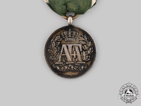 Long Service Decoration, Type I, Silver Medal for 15 Years Obverse