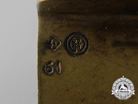 SA Enlisted Ranks Belt Buckle (with mobile swastika) (brass & maker marked version) Maker Mark