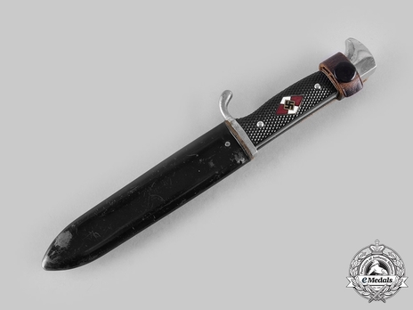 HJ Knife (without motto) Obverse in Scabbard