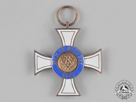 Order of the Crown, Civil Division, Type II, III Class Cross (in silver gilt) Reverse