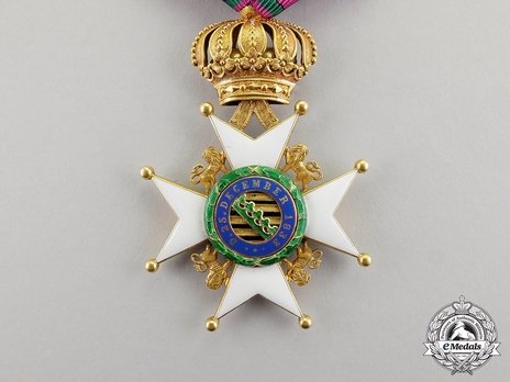 House Order of Saxe-Ernestine, Type II, Civil Division, I Class Knight (in gold) Reverse