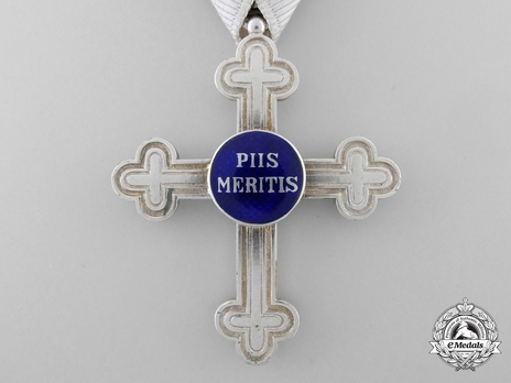 Merit Cross "Piis Meritis" for Military Chaplains, Type III, Civil Division, II Class Reverse