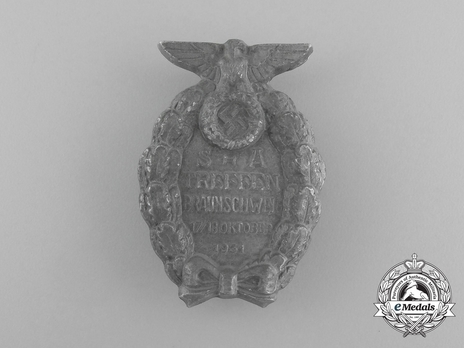 Badge of SA Meeting Brunswick 1931 Obverse