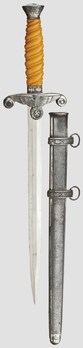German Army Alcoso-made Miniature Officer’s Dagger Obverse with Scabbard