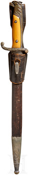 Diplomatic Corps Dress Bayonet Obverse in Scabbard