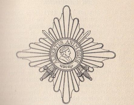 Albert Order, Type I, Military Division, I Class Commander Breast Star Obverse
