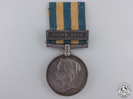 Silver Medal (with "TOSKI 1889" clasp) Obverse
