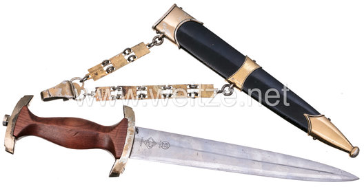 Naval NSKK M36 Chained Service Dagger by Puma Reverse with Scabbard