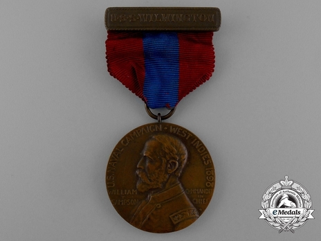 West Indies Campaign Medal (for U.S.S. Wilmington) Obverse