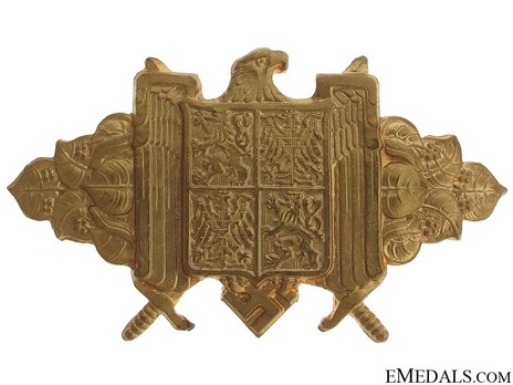 Achievement Badge of the Governmental Troops of the Protectorate Bohemia and Moravia, in Gold Obverse