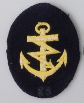 Kriegsmarine Maat Radio Operator Insignia (embroidered) Reverse