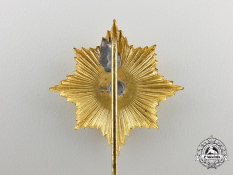 High Order of the Black Eagle, Breast Star Miniature Reverse
