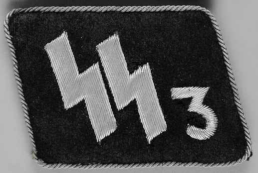 SS-Standarte 3/VT "Der Führer" Officer Collar Tabs Obverse