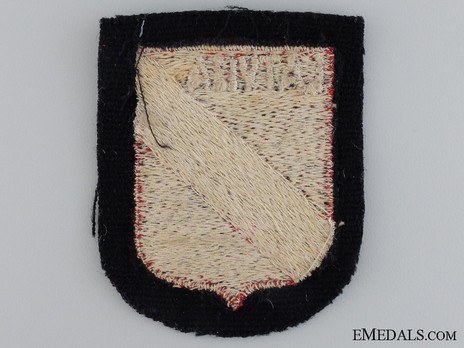 Waffen-SS Latvian Volunteer Arm Shield Reverse