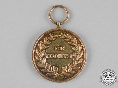 Merit Medal, Type II, in Gold Reverse