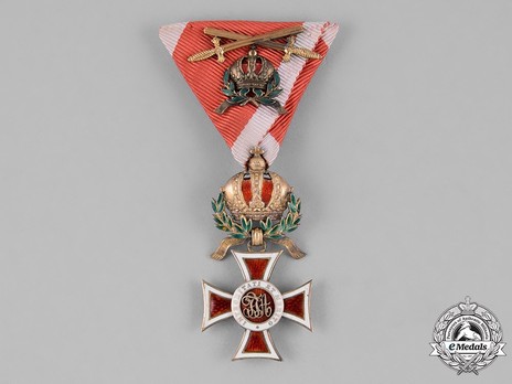 Order of Leopold, Type III, Military Division, Commander Cross (with gold swords)