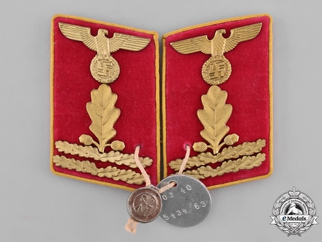 NSDAP Haupt-Abschnittsleiter Type IV Reich Level Collar Tabs Obverse