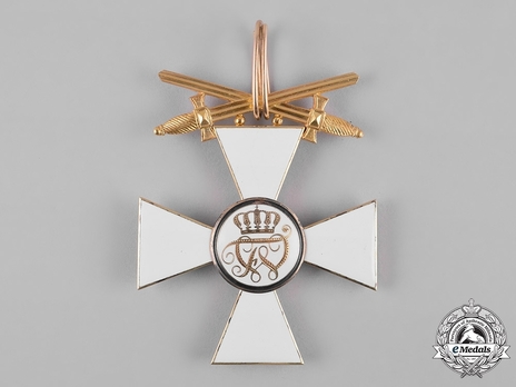 Order of the Red Eagle, Type V, Military Division, III Class Cross (swords on ring) Reverse