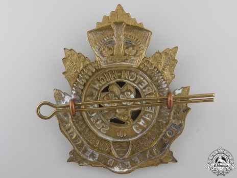 Cape Breton Highlanders Other Ranks Cap Badge Reverse