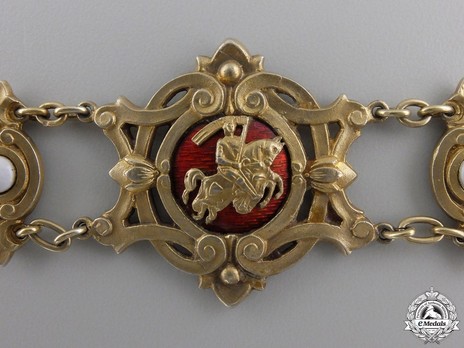 Order of Berthold I, Gold Collar (in silver gilt) Obverse Detail