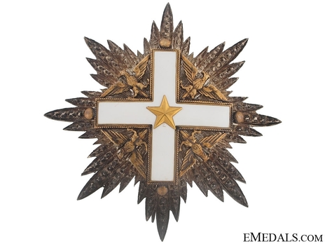 Order of Merit of the Italian Republic, Type I, Grand Cross Breast Star Obverse