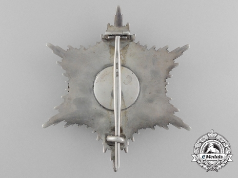 Royal House Order of Hohenzollern, Civil Division, Commander Breast Star (in silver gilt) Reverse