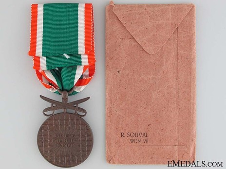 Bronze Medal with Swords Reverse