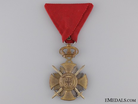 Military Order of the Star of Karageorg, in Gold Obverse