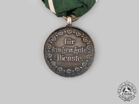 Long Service Decoration, Type I, Silver Medal for 15 Years Reverse