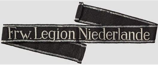 Waffen-SS Frw. Legion Niederlande NCO/EM's Cuff Title Obverse