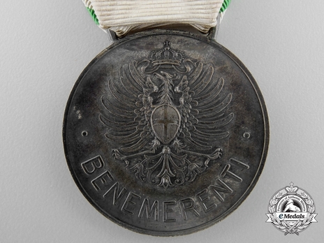 Italian Red Cross Medal of Merit, in Silver Reverse