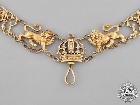 Royal Guelphic Order, Gold Collar (in silver gilt) Obverse Detail