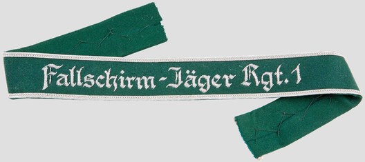 Luftwaffe Fallschirm-Jäger Rgt. 1 Cuff Title (Officer version) Obverse