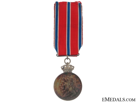 Medal for Heroic Deeds, Silver Medal (with crown Haakon VII) Obverse