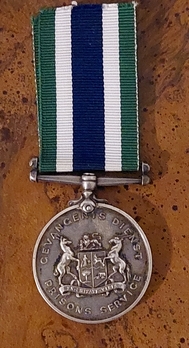 South African Prison Service Faithful Service Medal Obverse
