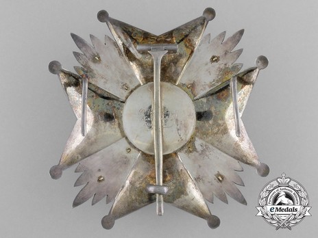 Order of Leopold, Grand Officer Breast Star (Military Division, 1832-1951) Reverse