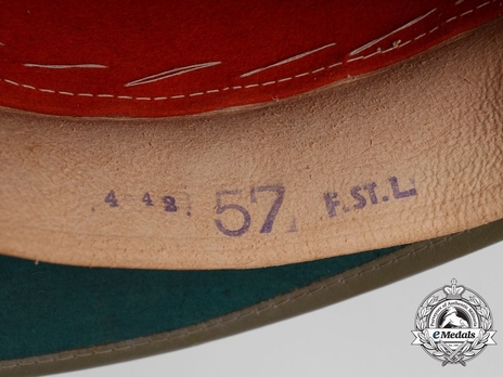 German Army Pith Helmet (2nd version) Stamp Detail